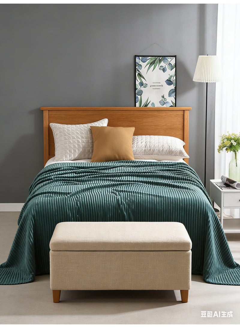 Bed Throw Plush Blanket for Couch Fluffy Soft Cozy Blanket Lightweight Perfect for Bed, Sofa, Camping, Travel （150*200CM） - Image 1