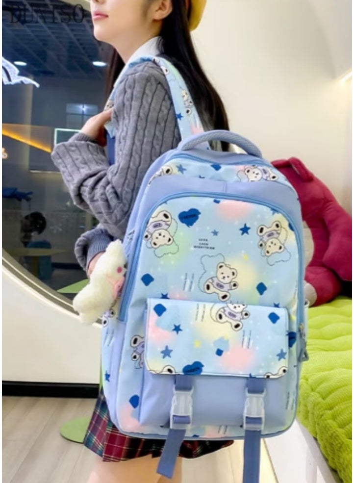 DUNISO Cartoon - Printed Schoolbag 4 - Piece Set | Cute Patterns, Practical and Eye - Catching - Image 2