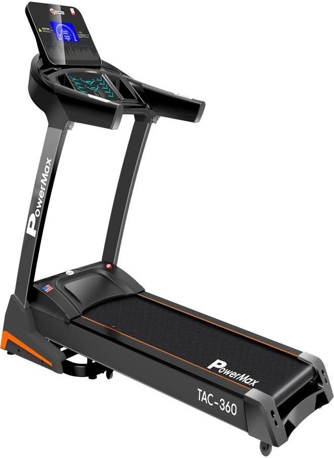 PowerMax Fitness - PowerMax Fitness TAC-360 (6HP Peak ) Premiun AC Motorized Treadmill for Home Use,12 Pre-Set Max Pro Workout Session【Max User Wt.140kg |15 Level Auto Incline | Top Speed:18 Km/hr | Spring Resistance】 - Image 1