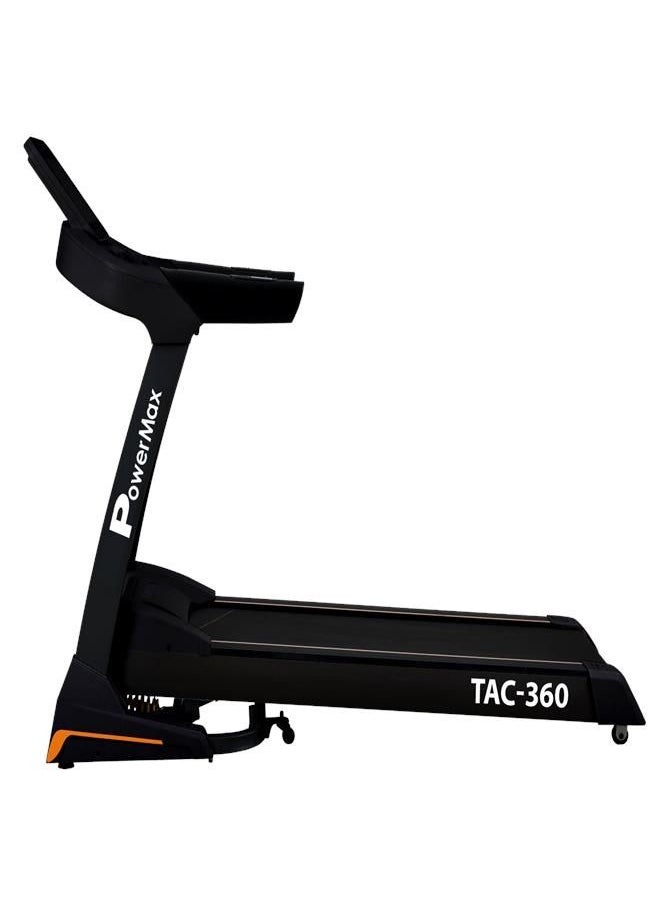 PowerMax Fitness - PowerMax Fitness TAC-360 (6HP Peak ) Premiun AC Motorized Treadmill for Home Use,12 Pre-Set Max Pro Workout Session【Max User Wt.140kg |15 Level Auto Incline | Top Speed:18 Km/hr | Spring Resistance】 - Image 1