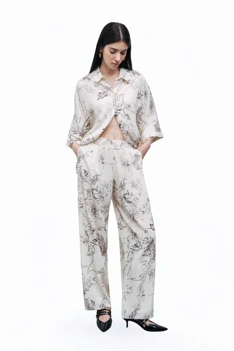 نوكتورن Flowy Patterned Shirt