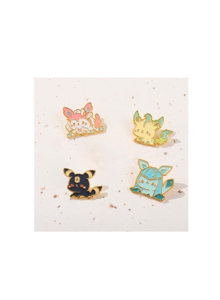 Excefore 4 Pack Cartoon Brooch, Animal Pin, Jackets Backpack Pin, Creative Enamel Pin Brooches, Perfect for Kids, Teens, and Women - Image 3