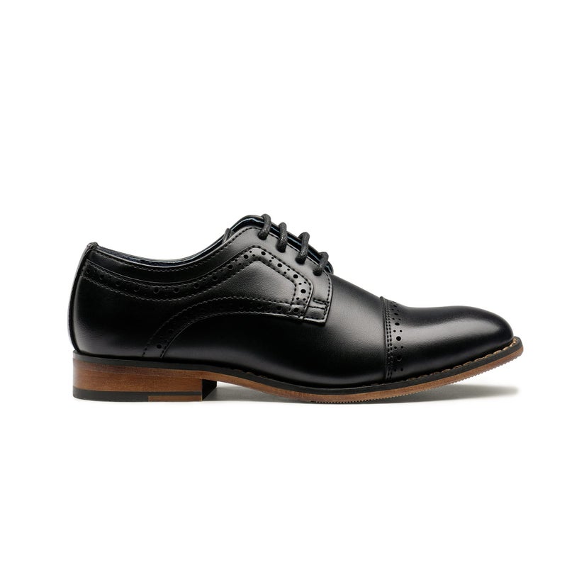 Bruno Marc Little Kid Prince_K_1 Black Boy's Classic Oxfords Dress Shoes Size 11 M US Little Kid - Image 4
