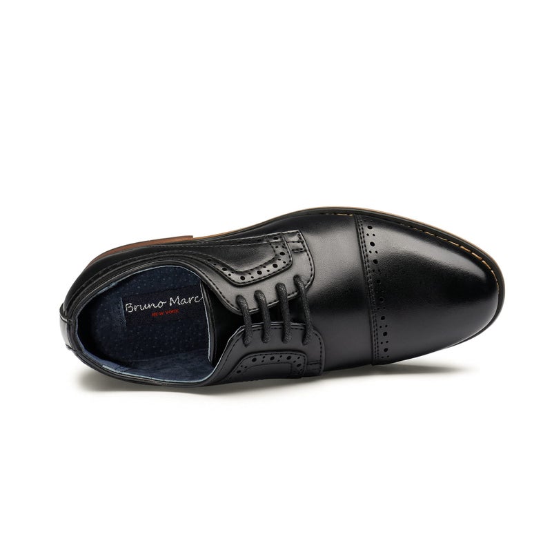 Bruno Marc Little Kid Prince_K_1 Black Boy's Classic Oxfords Dress Shoes Size 11 M US Little Kid - Image 5