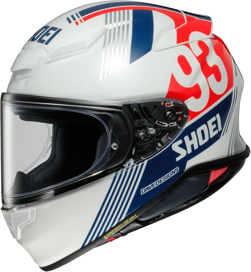 SHOEI RF-1400 MM93 Retro TC-10 Motorcycle Helmet - Medium - Image 1