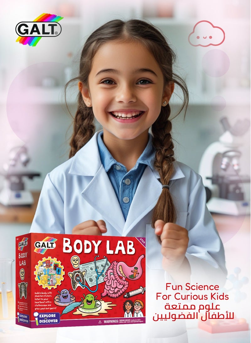 Galt Toys Body Lab Biology Science Kit for Children 6+ | 14 Fun Experiments | Explore and Discover STEM | Includes 32-Page Lab Book | Dimensions 31x7x22 cm - Image 4