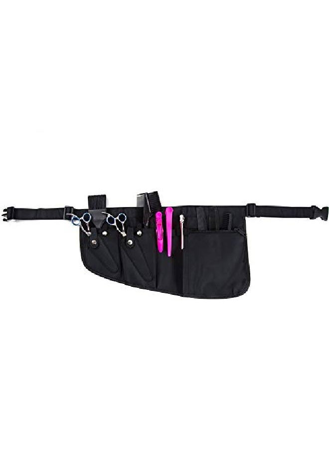 Salon Supply Co - Stylist Tool Belt Polyester Tool Pouch Belt For Salon Stylists Holds 2 Shears Shears Holder Scissor Holster For Hairdressers Shear Holster Scissors Holder - Image 1