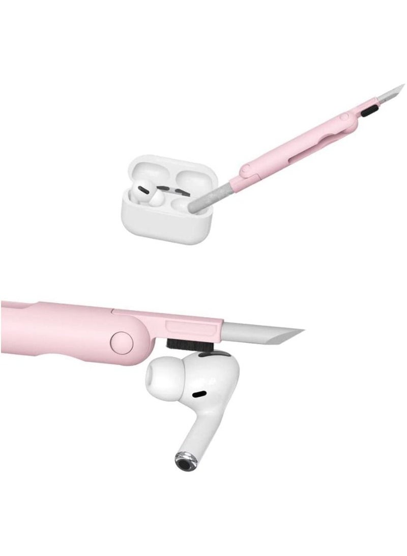 ACLIX 7 in 1 Keyboard Cleaner Set, Computer MacBook Earphone Cleaning Kit, Tablet and Screen Dust Brush Pink - Image 4