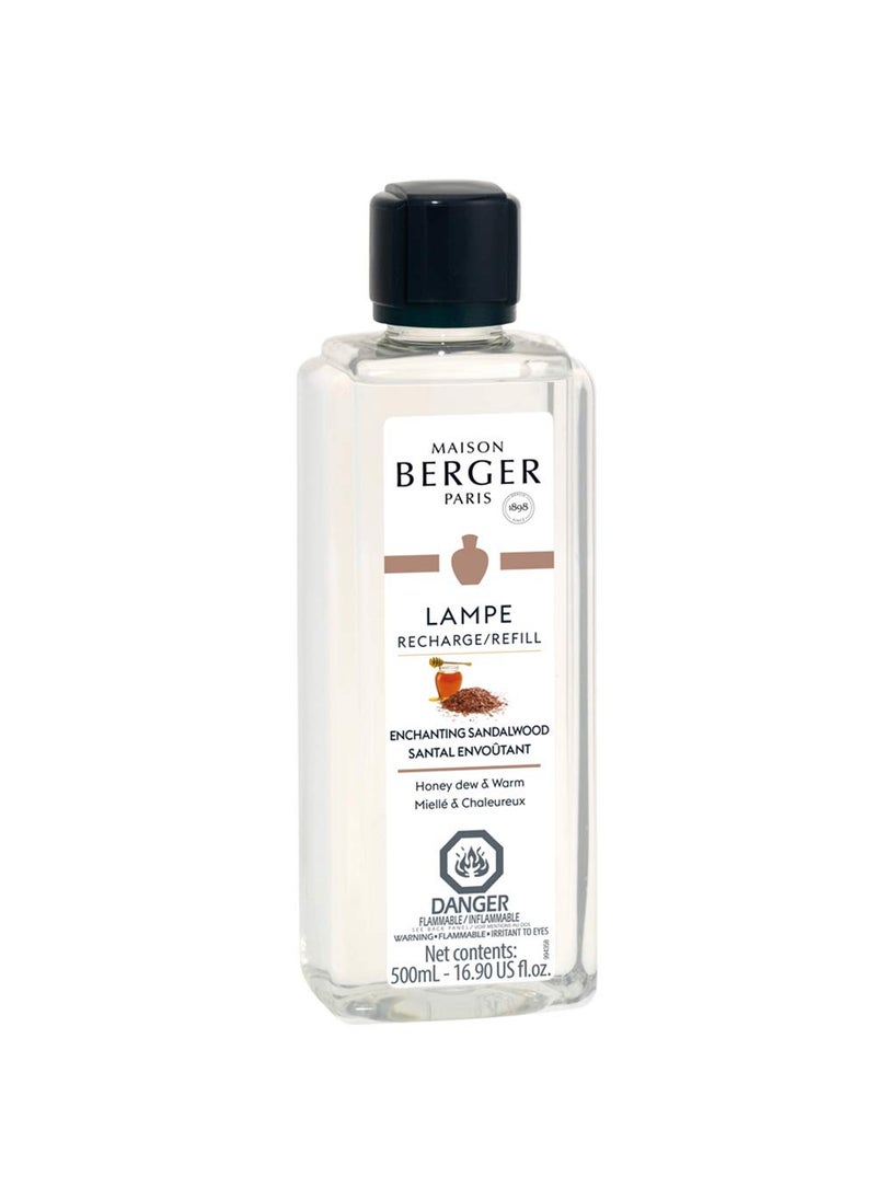 Maison Berger Enchanting Sandalwood  Lampe Berger Fragrance Refill for Home Fragrance Oil Diffuser  169 Fluid Ounces  500 milliliters  - Image 1