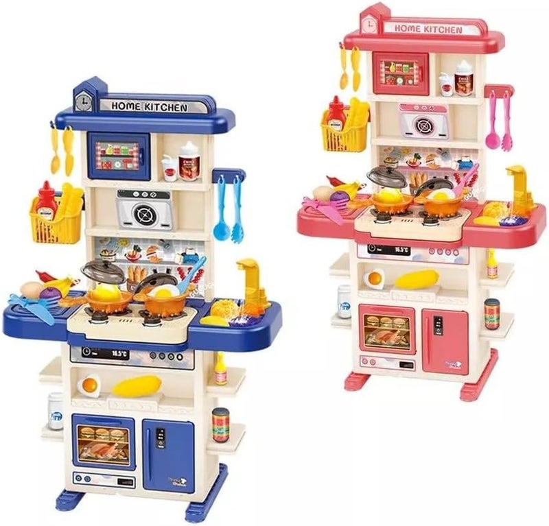 Ghazal Toys Kitchen Toy Pretend Play Set with Music and Light, ABS Plastic, 79x50.5x80cm, for Boys and Girls Ages 3-8 Years - Image 2
