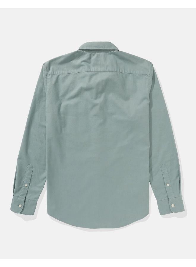 American Eagle AE Slim Fit Flex Oxford Button-Up Shirt - Image 2