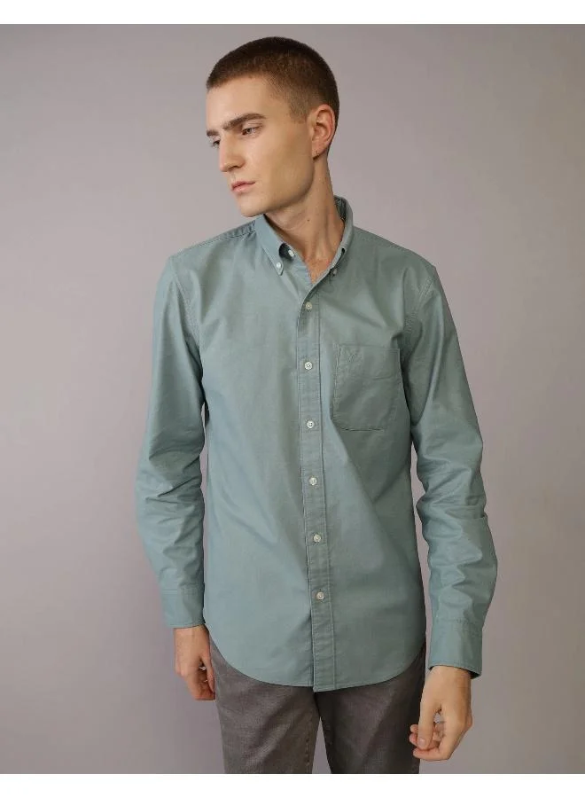 امريكان ايجل AE Slim Fit Flex Oxford Button-Up Shirt