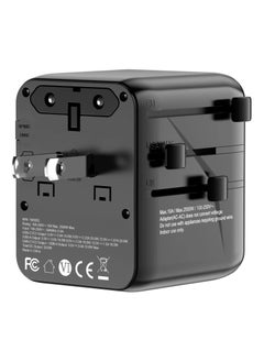 porodo Universal Travel GaN Quick Charger PD 20W / Built-In Safeguards / +200 Countries / Simultaneous Charging / Universal Compatibility - Black  - Image 5