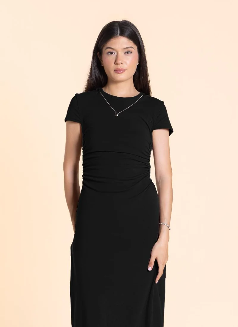 SHAPES Ruched Midi Dress