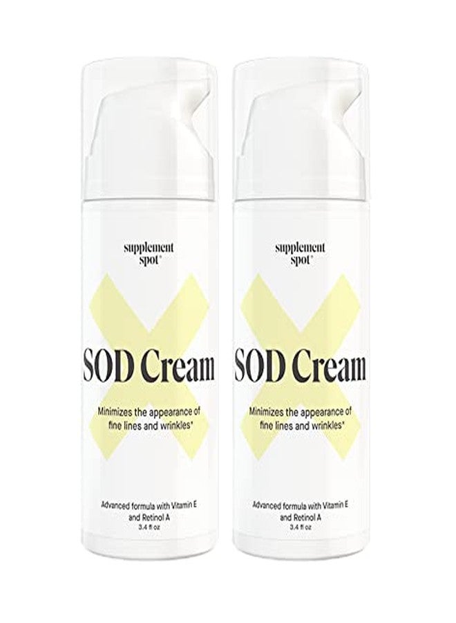 Supplement Spot Superoxide Dismutase (SOD) Anti-Aging Cream - Face Moisturizer for Fine Lines & Wrinkles, Smooth & Firm Skin, Youthful Glow, Antioxidant-Rich Skincare, (3.4 oz 2 Pack) - Image 1