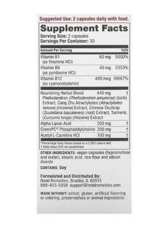 REDD REMEDIES Nerve Shield Hands and Feet 60 Vegan Capsules  - Image 2