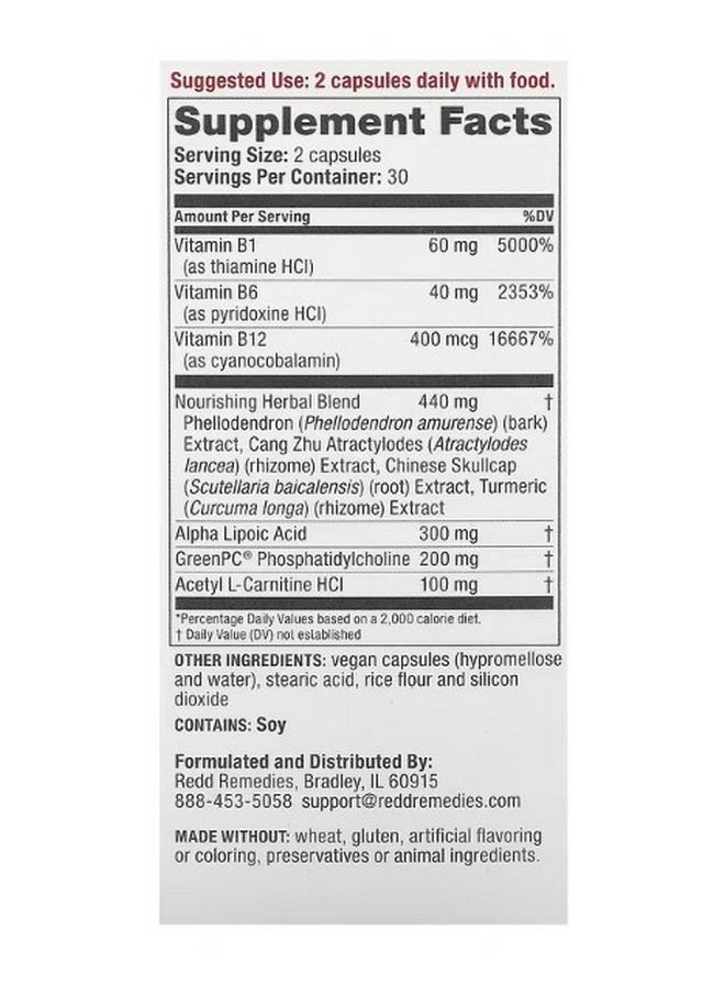 REDD REMEDIES Nerve Shield Hands and Feet 60 Vegan Capsules  - Image 2