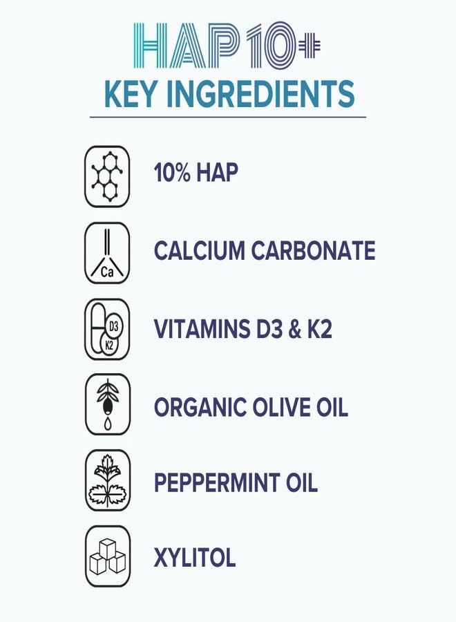 intelliWHiTE HAP10+ Super Paste Vitamin D3 & K2 - 10% Hydroxyapatite Toothpaste for Remineralization & Sensitive Teeth Tested 90% Stain Removal - Fluoride-Free - 8 fl oz Super Size - Made in USA - Image 3