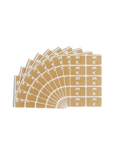 Smead AlphaZ ACCS Color-Coded Alphabetic Label, K, Light Brown, 100 Labels per Pack (67181) - Image 1