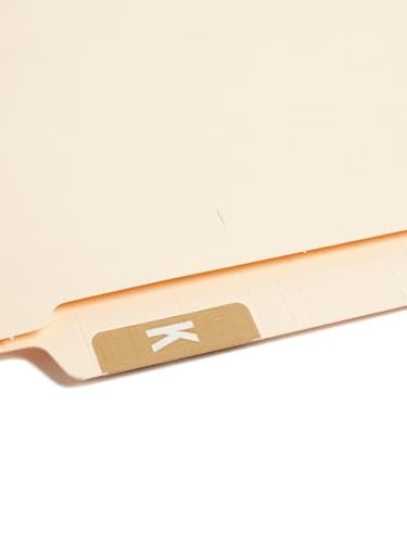 Smead AlphaZ ACCS Color-Coded Alphabetic Label, K, Light Brown, 100 Labels per Pack (67181) - Image 5