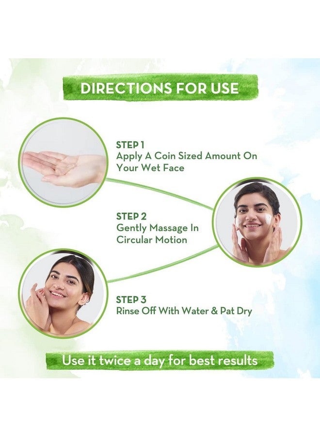 VENEXA Mugdha Aloe Vera Gel for Acne, Scars, Glowing Face Wash Aloe Mint Facewash - For All Skin Types, Contains Fresh Aloevera Pulp, Mild and Gentle Cleanser - 60 ml (3) - Image 4