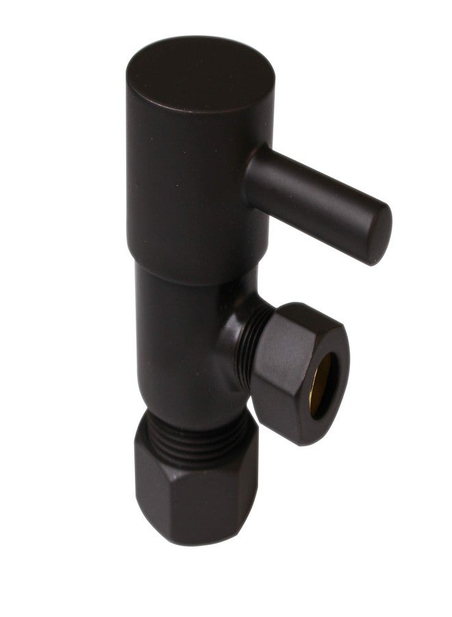 ويست براس طقم رافعة خط إمداد المرحاض Westbrass D105QRT-12 بقطر خارجي 5/8 بوصة × 3/8 بوصة × 20 بوصة برأس مسطح مع مقبض دائري وزاوية إيقاف 1/4 دورة، برونزي مصقول بالزيت - Image 4