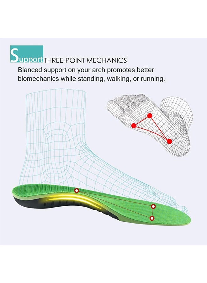 Ant Heavy Duty Orthotics Insoles for Flat Feet, Breathable Comfort Flat Feet Insoles, Arch Support to Reduce Feet Pain (M, Men's 8-10/Women 9-11) - Image 4