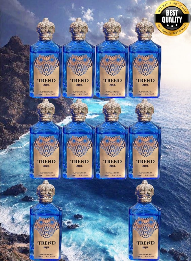 Trend 10 Pieces Trend Blue Perfume EDP 100ML - Image 1