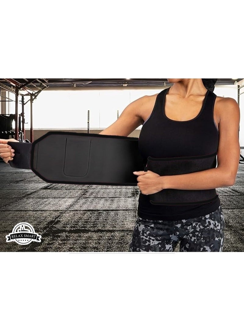 Relax Smart Adjustable Waist Slimming & Trainer Belt – Body Shaper, Tummy Control, Sports Sweat Waist Trimmer for Men & Women - Image 2