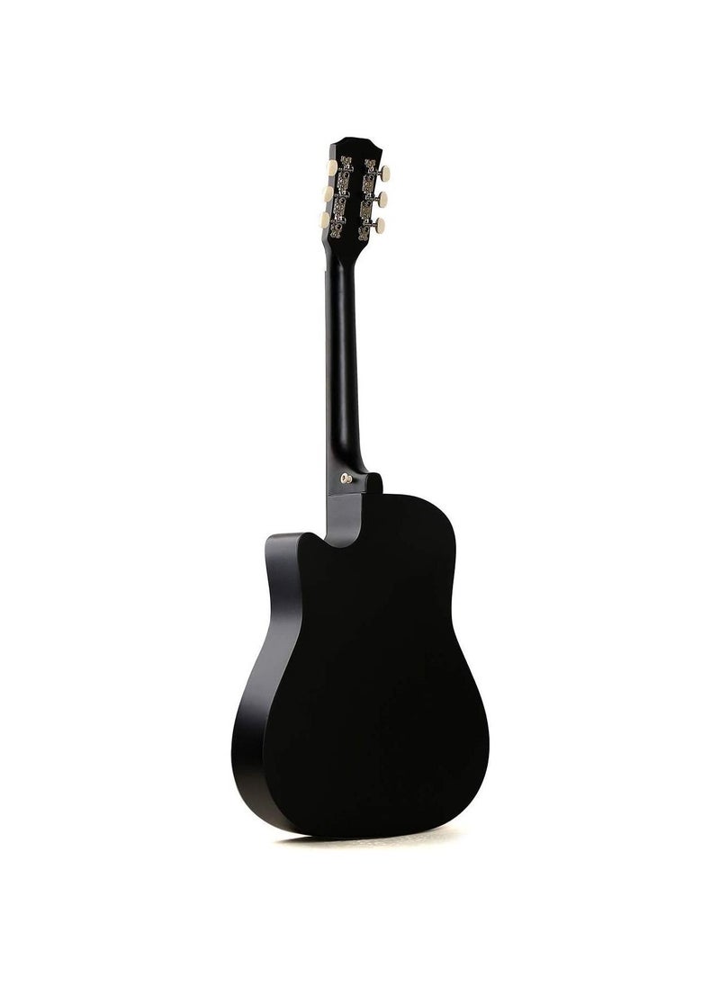 Megarya Megarya accoustic guitar black with bag  - Image 2