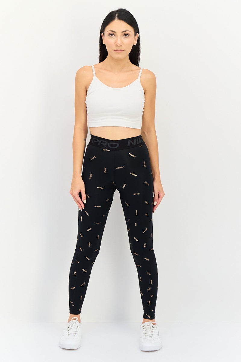 Nike  leggings تدريب ضيقة للنساء، سوداء - Image 4