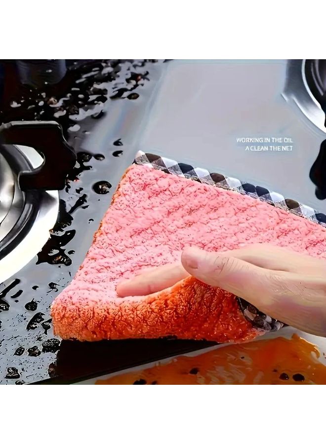 Mix Color Heavy Duty Absorbent Kitchen Towel Quick Dry Cleaning Cloth Reusable Home Restaurant Use - Image 4