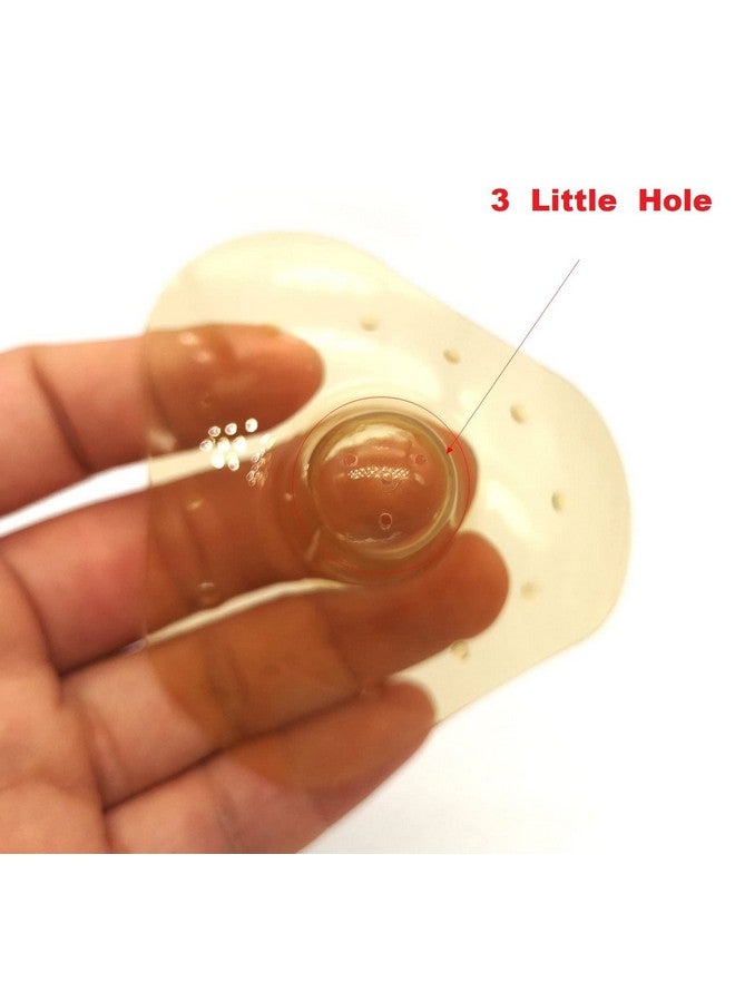 Finever Nipple Shields For Breastfeeding Nursing Newborn For Women Baby Premium Contact Nippleshield For With Latch Difficulties Or Flat Or Inverted Nipples Light Brown Color 1 Pair - Image 5