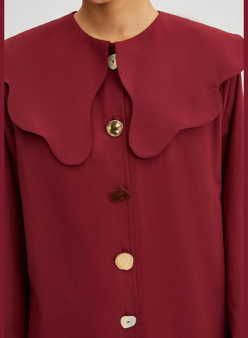 Touche WIDE COLLAR POPLIN SHIRT