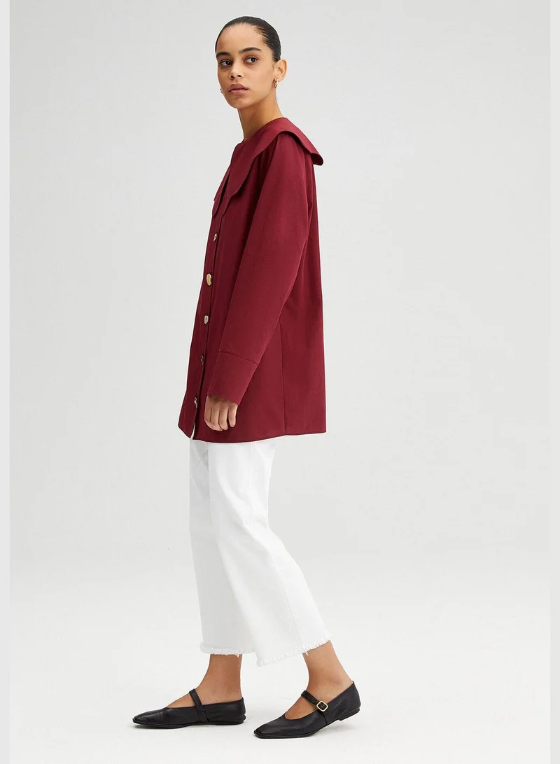 Touche WIDE COLLAR POPLIN SHIRT