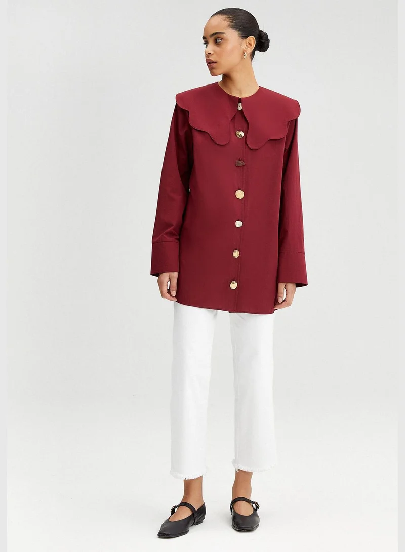 Touche WIDE COLLAR POPLIN SHIRT