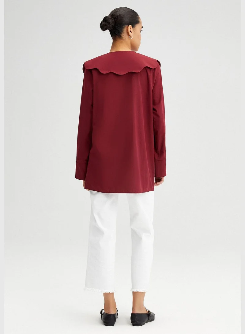 Touche WIDE COLLAR POPLIN SHIRT