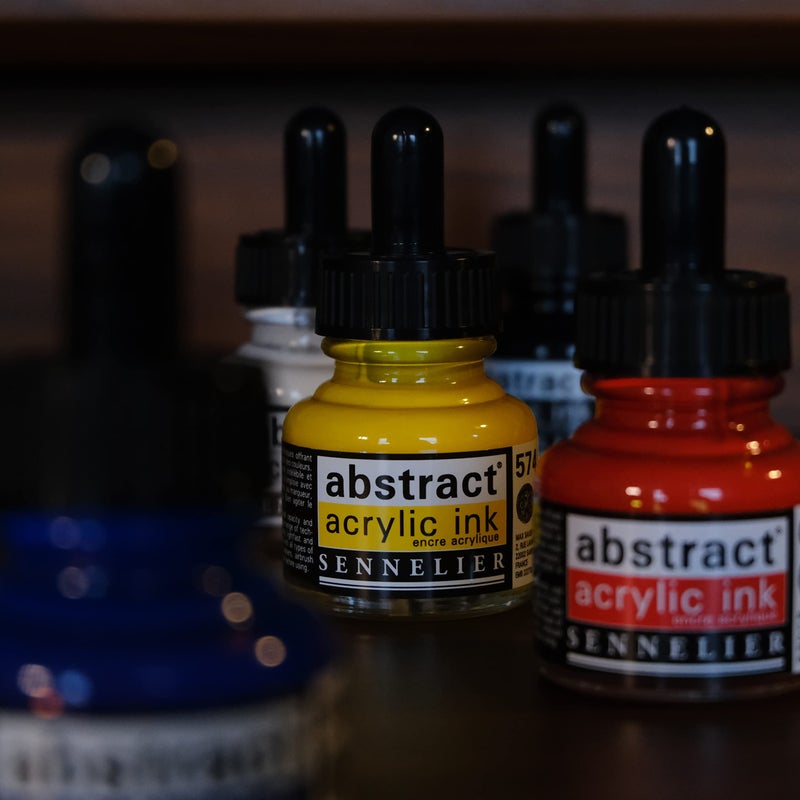 SENNELIER Abstract Ink Set of 5-30ml Bottles - Image 2