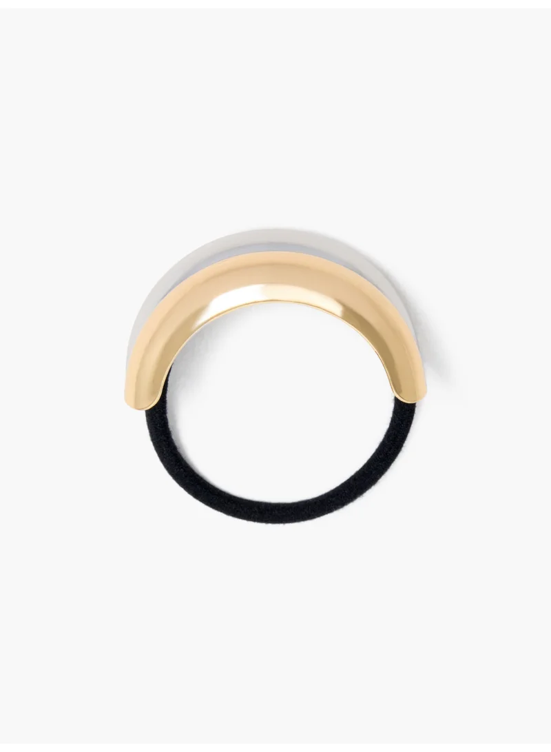 French Connection UK Two Tone Metal Hair Tie Bobble