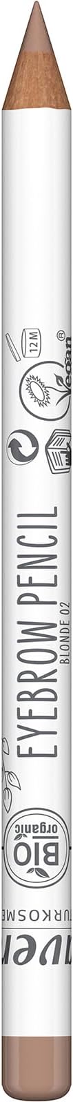 lavera Eyebrow Pencil Blonde 02 Organic Jojoba Oil and Shea Butter Smooths and Perfects Vegan Organic Eye Makeup - Image 1