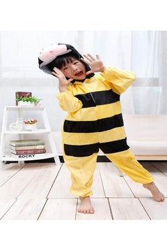 Brain Giggles Brain Giggles Bee Animal Plush Costume Design Halloween Carnival Party Jumpsuit for Kids Boys & Girls Small  - Image 1