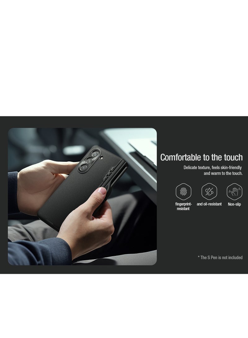 Nillkin Samsung Galaxy Z Fold 5 Nillkin Super Frosted Shield Fold Bracket version Matte cover black color - Image 3