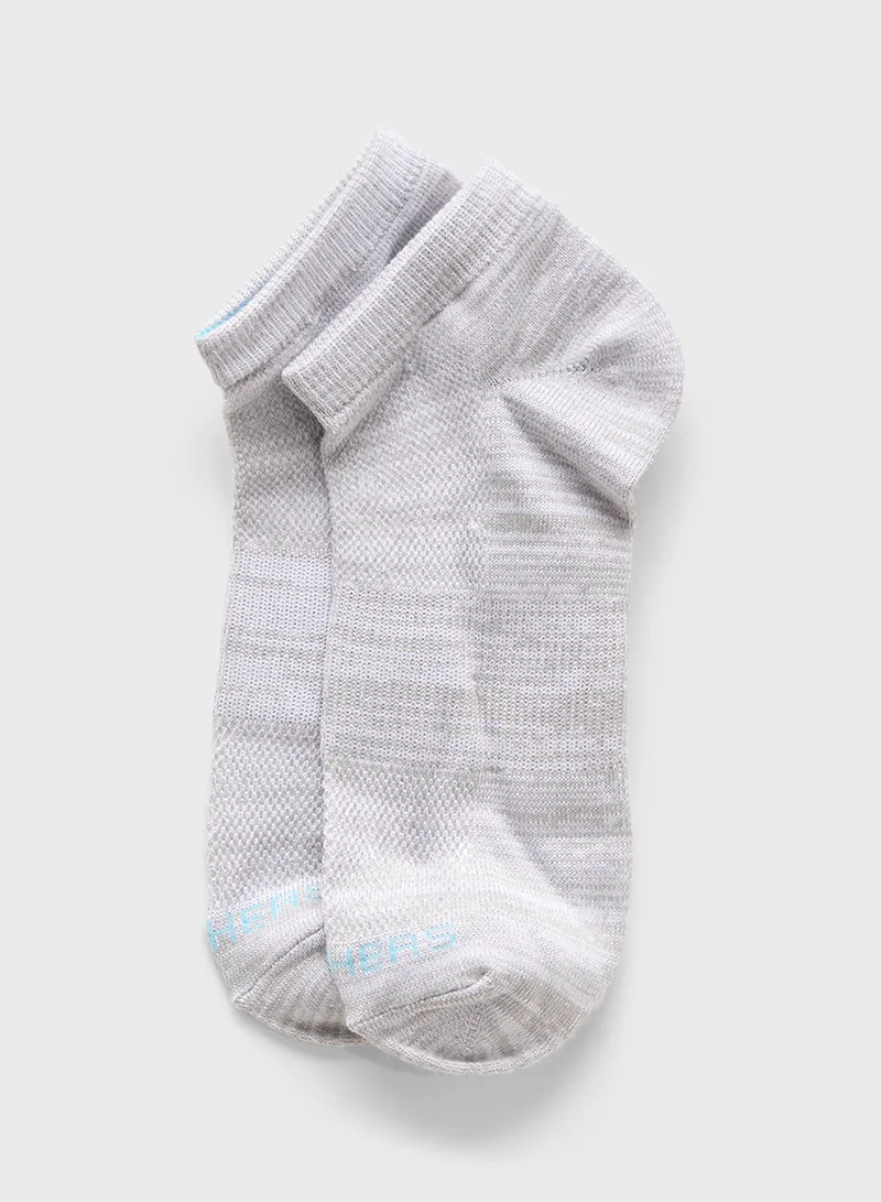SKECHERS 5 Pack Non Terry No Show Socks