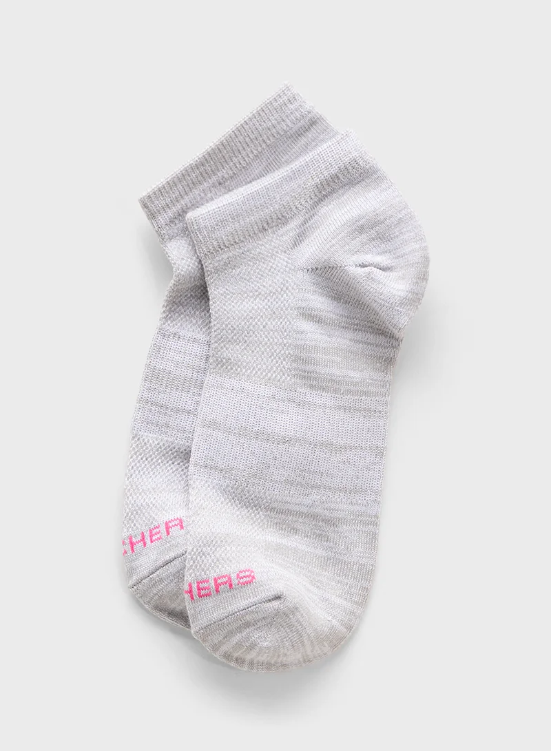 SKECHERS 5 Pack Non Terry No Show Socks