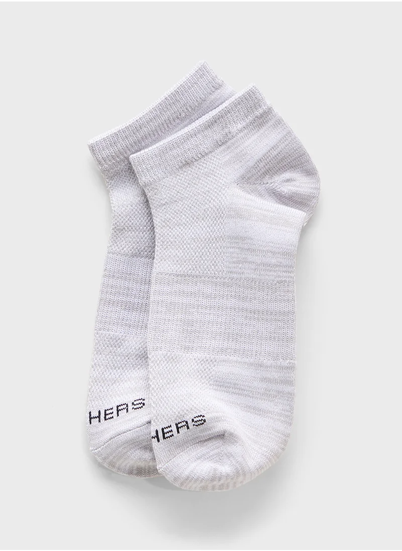 سكتشرز 5 Pack Non Terry No Show Socks