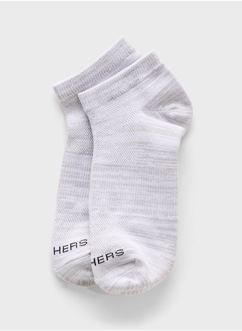 SKECHERS 5 Pack Non Terry No Show Socks  - Image 2