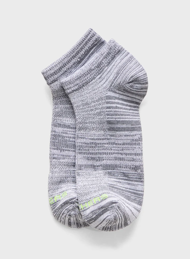 SKECHERS 5 Pack Non Terry No Show Socks