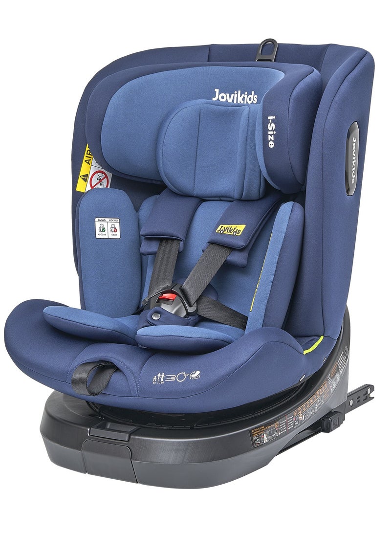 Jovikids - Rotating Ranger TT ISOFIX Car Seat 360° For Baby, 40-150 CM, 0 - 12 Years, ECE R129/E4 I-Size, Fixations ISOFIX, Top Tether - Blue - Image 1