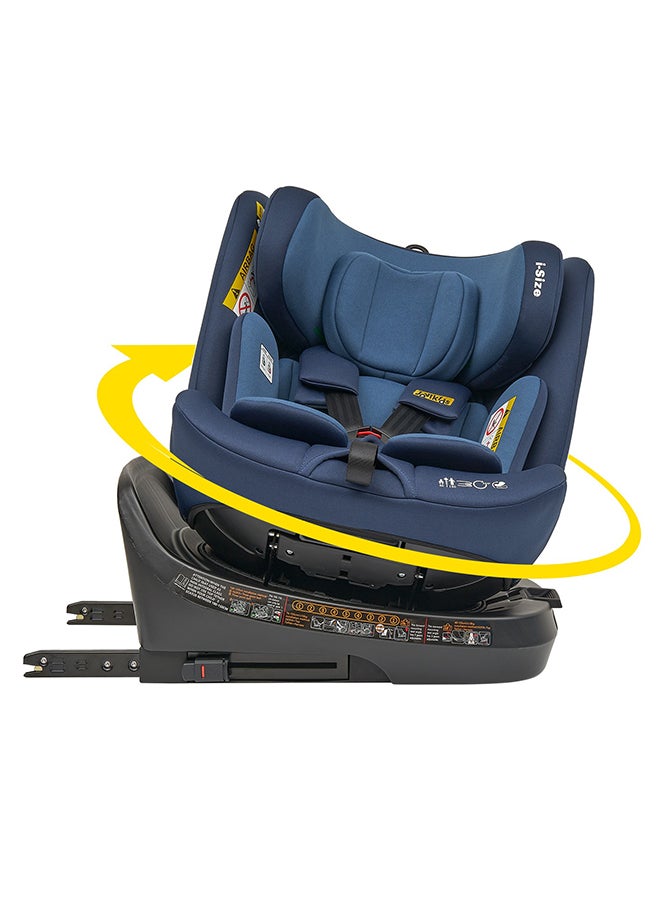 Jovikids - Rotating Ranger TT ISOFIX Car Seat 360° For Baby, 40-150 CM, 0 - 12 Years, ECE R129/E4 I-Size, Fixations ISOFIX, Top Tether - Blue - Image 1