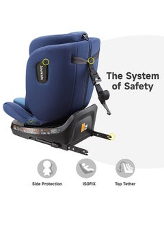 Jovikids Rotating Ranger TT ISOFIX Car Seat 360° For Baby, 40-150 CM, 0 - 12 Years, ECE R129/E4 I-Size, Fixations ISOFIX, Top Tether - Blue  - Image 5